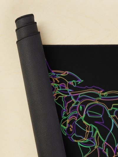Eva Unit 01 Neon Outline (Black Variant) Mouse Pad Official Evangelion Merch